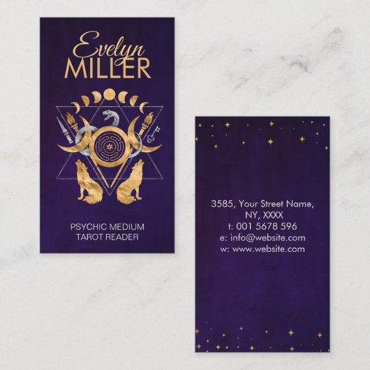 ヘクタールの記号オーナメント 名刺 (正面/裏面)