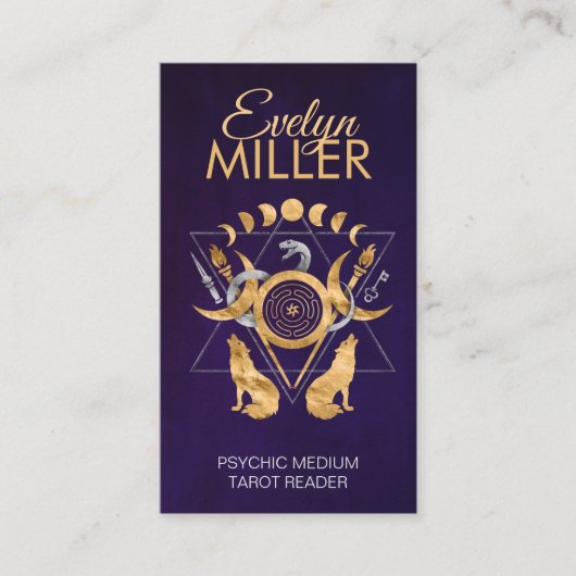 ヘクタールの記号オーナメント 名刺 (正面)