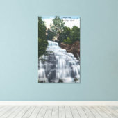 ヘクター滝ズニアセネカレイクビュー キャンバスプリント (インサイチュ (ウッドフロア))