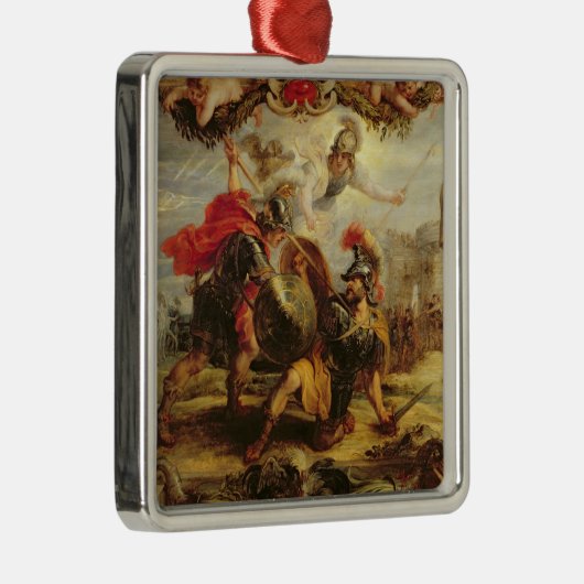 ヘクター1630-32年を敗北させているアキレス メタルオーナメント (右)