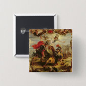 ヘクター1630-32年を敗北させているアキレス 缶バッジ (正面&裏面)