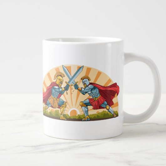 ヘクトールとアキレウス ジャンボコーヒーマグカップ (右)