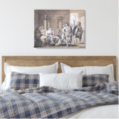 ヘクトールの出発, c.1812 キャンバスプリント (インサイチュ (寝室))