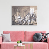 ヘクトールの出発, c.1812 キャンバスプリント (インサイチュ (リビング))