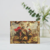 ヘクトールを倒すアキレス， 1630年～32年 ポストカード (スタンド正面)