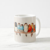 ヘクトール・ジャコメリによる鳥の群れ コーヒーマグカップ (正面右)