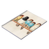 ヘクトール・ジャコメリによる鳥の群れ ノートブック (左側)