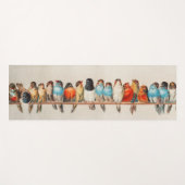 ヘクトール・ジャコメリによる鳥の群れ ヨガマット (正面(横))