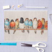 ヘクトール・ジャコメリによる鳥の群れ 薄葉紙 (クラフト)