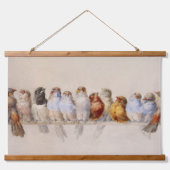 ヘクトール・ジャコメリによる鳥の群れ(1880) 吊り下げ型タペストリー (正面)