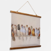 ヘクトール・ジャコメリによる鳥の群れ(1880) 吊り下げ型タペストリー (傾斜あり)