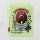 ヘクトール・ベアリオBear Animal Composer Berlioz ポストカード (正面/裏面)
