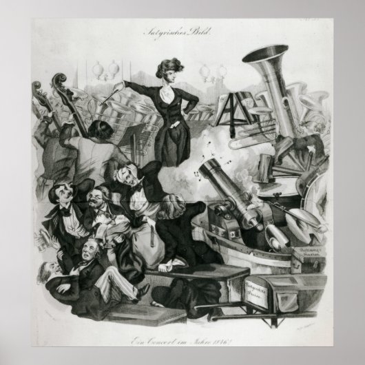 ヘクトール・ベリオスのコンサート ポスター (正面)