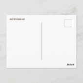 ヘクトール・ベリオス ポストカード (裏面)