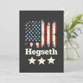 ヘグゼストランプ政権アメリカ国旗 セーブザデート (スタンド正面)