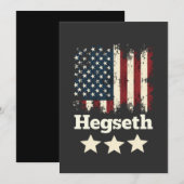ヘグゼストランプ政権アメリカ国旗 セーブザデート (正面/裏面)