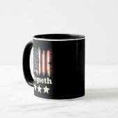 ヘグゼストランプ政権アメリカ国旗 マグカップ (正面左)