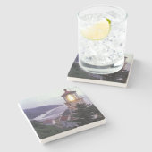 ヘケタのオレゴン州沿岸の霧の多い日 ストーンコースター (横)