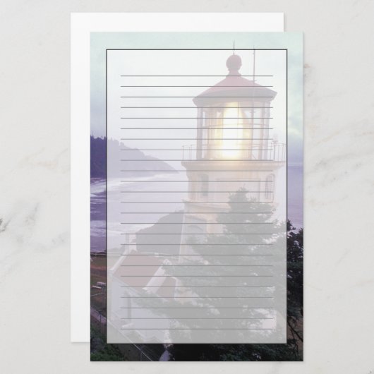 ヘケタのオレゴン州沿岸の霧の多い日 便箋 (正面/裏面)