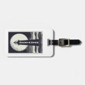 ヘケタヘッドライトハウスオレゴン月 ラゲッジタグ (正面横)