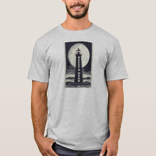 ヘケタヘッドライトハウスオレゴン月 Tシャツ