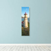 ヘケタヘッドライトハウスバーチカルキャンバスアート キャンバスプリント (インサイチュ (ウッドフロア))