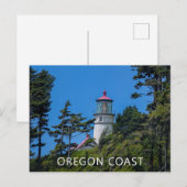 ヘケタヘッドライトハウス |オレゴン海岸 |はがき ポストカード (正面/裏面)