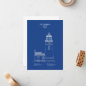 ヘケタヘッドライトハウス – オレゴン – AD ノートカード (正面/裏面インサイチュ)