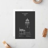 ヘケタヘッドライトハウス – オレゴン – PD ノートカード (正面/裏面インサイチュ)