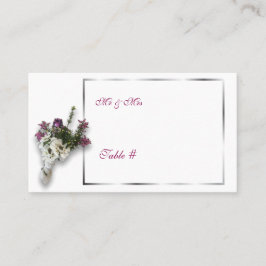 ヘザーとレ結婚ースのテーブル番号 プレイスカード