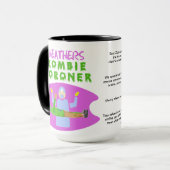 ヘザーのゾンビ検視官:ファンタジービジネス15oz マグカップ (正面左)