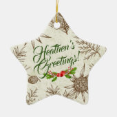 ヘザーズグリーティングスアサイストオーナメント セラミックオーナメント (正面)