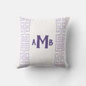 ヘザーチノイスリーギリシャ鍵ストライプモノグラム クッション (裏面)