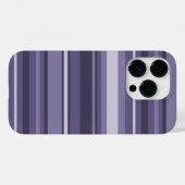ヘザーパープルストライプズのケースメイト Case-Mate iPhoneケース (裏面 (横))