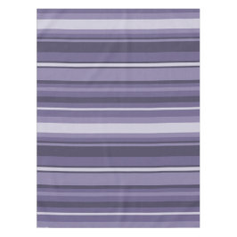 ヘザーパープルストライプズ テーブルクロス
