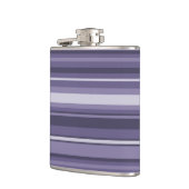 ヘザーパープルストライプズ フラスク (左)