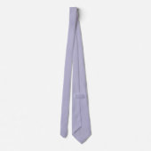 ヘザーパープル無地のカラー ネクタイ (裏面)
