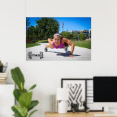 ヘザープレスコットフィットネスプリント ポスター (ホームオフィス)