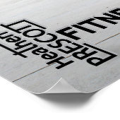 ヘザープレスコットフィットネスプリント ポスター (角)