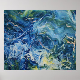 ヘザーワイカフ抽象芸術 ポスター