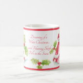 ヘザー・ヘンリーによるクリスマスフランスのの夢 コーヒーマグカップ (中央)