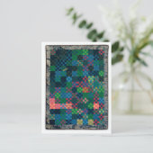 ヘザー・レイアデザイン「ヘールボップキルト」 ポストカード (スタンド正面)