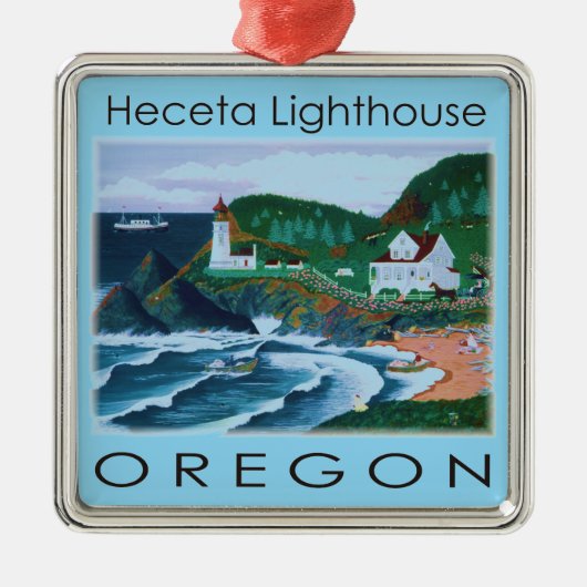 ヘシータ灯台 メタルオーナメント (正面)