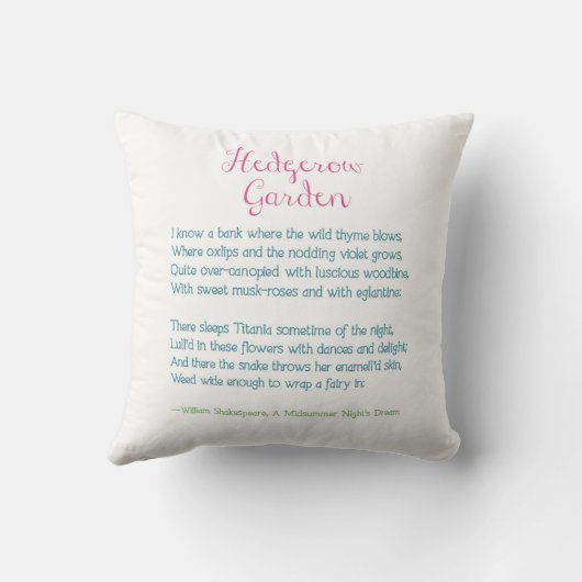 ヘジガロガーデンと引用文装飾用クッション クッション (裏面)