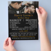 ヘスタイリッシュアカット、男の理容師広告ズ チラシ (手)