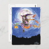 「ヘスターとこうもりのはがき ポストカード (正面/裏面)