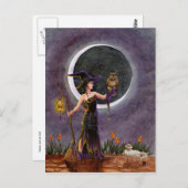 『ヘスターとフクロウ』はがき ポストカード (正面/裏面)