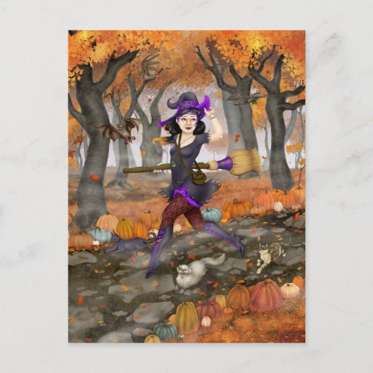 ヘスターの秋の冒険 ポストカード (正面)