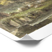 ヘスターコンベ庭園の滝(Cascade waterfall) (w/c) ポスター (角)