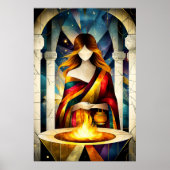 ヘスティア – キュービストミニマリストレジェンド – Goddess Home ポスター (正面)